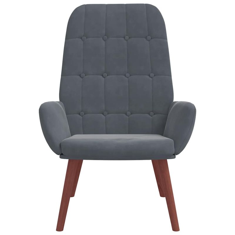 Casa si Gradina - Mobilier - Scaune si fotolii - Fotolii - Fotoliu de relaxare, gri inchis, catifea - Infinity.ro