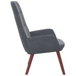 Casa si Gradina - Mobilier - Scaune si fotolii - Fotolii - Fotoliu de relaxare, gri inchis, catifea - Infinity.ro