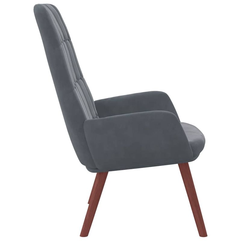 Casa si Gradina - Mobilier - Scaune si fotolii - Fotolii - Fotoliu de relaxare, gri inchis, catifea - Infinity.ro