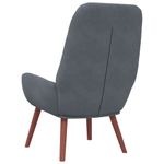 Casa si Gradina - Mobilier - Scaune si fotolii - Fotolii - Fotoliu de relaxare, gri inchis, catifea - Infinity.ro