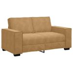Casa si Gradina - Mobilier - Canapele si coltare - Canapele - Canapea cu 2 locuri, maro, 120 cm, catifea - Infinity.ro