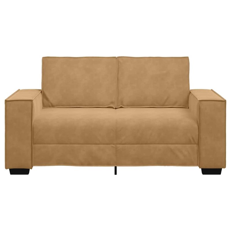 Casa si Gradina - Mobilier - Canapele si coltare - Canapele - Canapea cu 2 locuri, maro, 120 cm, catifea - Infinity.ro