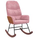 Casa si Gradina - Gradina si terasa - Balansoare si hamace - Balansoare - Scaun balansoar, roz, catifea - Infinity.ro