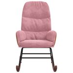 Casa si Gradina - Gradina si terasa - Balansoare si hamace - Balansoare - Scaun balansoar, roz, catifea - Infinity.ro