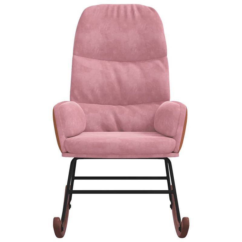 Casa si Gradina - Gradina si terasa - Balansoare si hamace - Balansoare - Scaun balansoar, roz, catifea - Infinity.ro