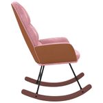 Casa si Gradina - Gradina si terasa - Balansoare si hamace - Balansoare - Scaun balansoar, roz, catifea - Infinity.ro