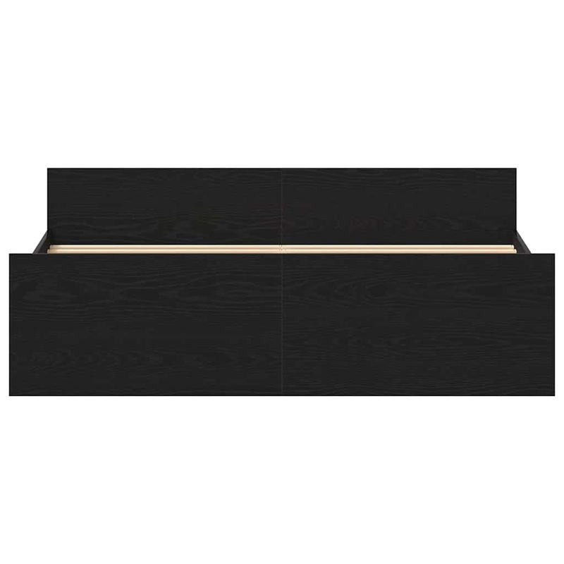 Casa si Gradina - Mobilier - Paturi si accesorii - Paturi - Cadru pat fara saltea, stejar negru, 150x200 cm, lemn prelucrat - Infinity.ro