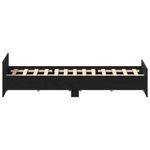 Casa si Gradina - Mobilier - Paturi si accesorii - Paturi - Cadru pat fara saltea, stejar negru, 150x200 cm, lemn prelucrat - Infinity.ro