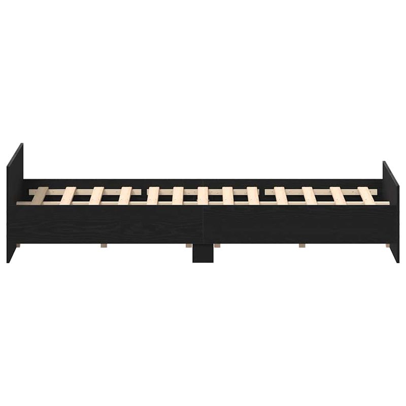 Casa si Gradina - Mobilier - Paturi si accesorii - Paturi - Cadru pat fara saltea, stejar negru, 150x200 cm, lemn prelucrat - Infinity.ro