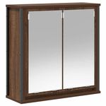 Casa si Gradina - Mobilier - Mobilier baie - Corpuri baie - Dulap de baie cu oglinda stejar maro 60x21x60 cm - Infinity.ro
