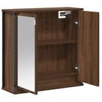 Casa si Gradina - Mobilier - Mobilier baie - Corpuri baie - Dulap de baie cu oglinda stejar maro 60x21x60 cm - Infinity.ro