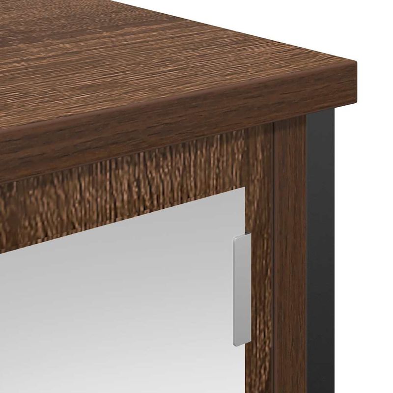 Casa si Gradina - Mobilier - Mobilier baie - Corpuri baie - Dulap de baie cu oglinda stejar maro 60x21x60 cm - Infinity.ro