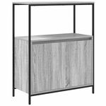Casa si Gradina - Mobilier - Mobilier baie - Corpuri baie - Dulap de baie cu rafturi Gri Sonoma 76,5x35x95 cm - Infinity.ro