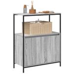 Casa si Gradina - Mobilier - Mobilier baie - Corpuri baie - Dulap de baie cu rafturi Gri Sonoma 76,5x35x95 cm - Infinity.ro