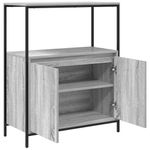Casa si Gradina - Mobilier - Mobilier baie - Corpuri baie - Dulap de baie cu rafturi Gri Sonoma 76,5x35x95 cm - Infinity.ro