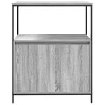 Casa si Gradina - Mobilier - Mobilier baie - Corpuri baie - Dulap de baie cu rafturi Gri Sonoma 76,5x35x95 cm - Infinity.ro