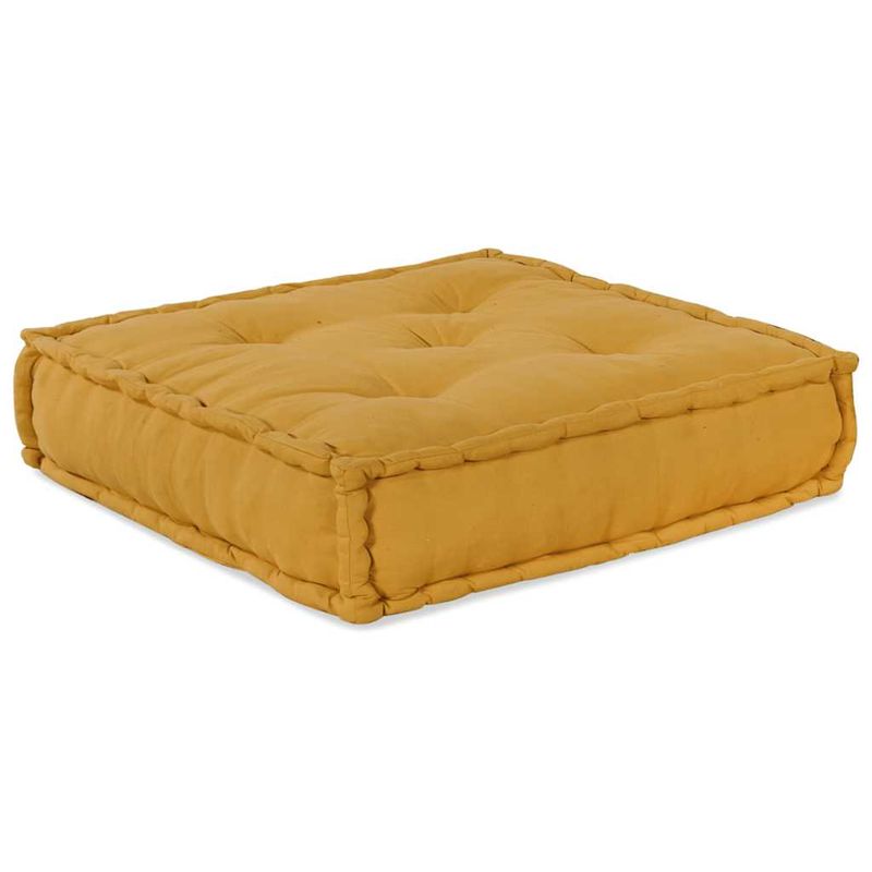 Casa si Gradina - Gradina si terasa - Mobilier exterior - Canapele si fotolii gradina - Puf modular galben 70x70x36 tesatura - Infinity.ro