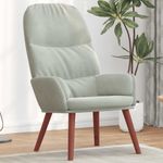Casa si Gradina - Mobilier - Scaune si fotolii - Fotolii - Fotoliu de relaxare, gri deschis, catifea - Infinity.ro