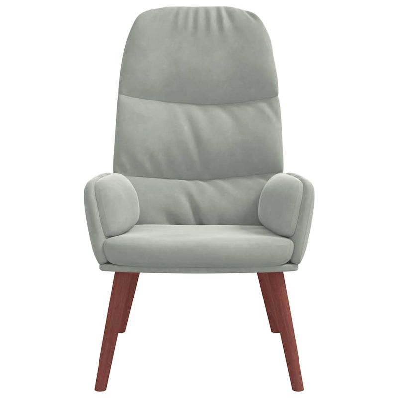 Casa si Gradina - Mobilier - Scaune si fotolii - Fotolii - Fotoliu de relaxare, gri deschis, catifea - Infinity.ro