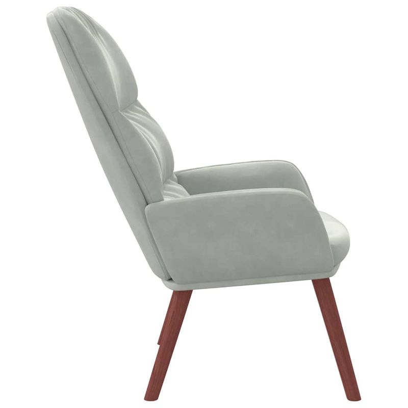 Casa si Gradina - Mobilier - Scaune si fotolii - Fotolii - Fotoliu de relaxare, gri deschis, catifea - Infinity.ro