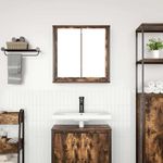 Casa si Gradina - Mobilier - Mobilier baie - Corpuri baie - Dulap de baie cu oglinda stejar afumat 60x21x60 cm - Infinity.ro