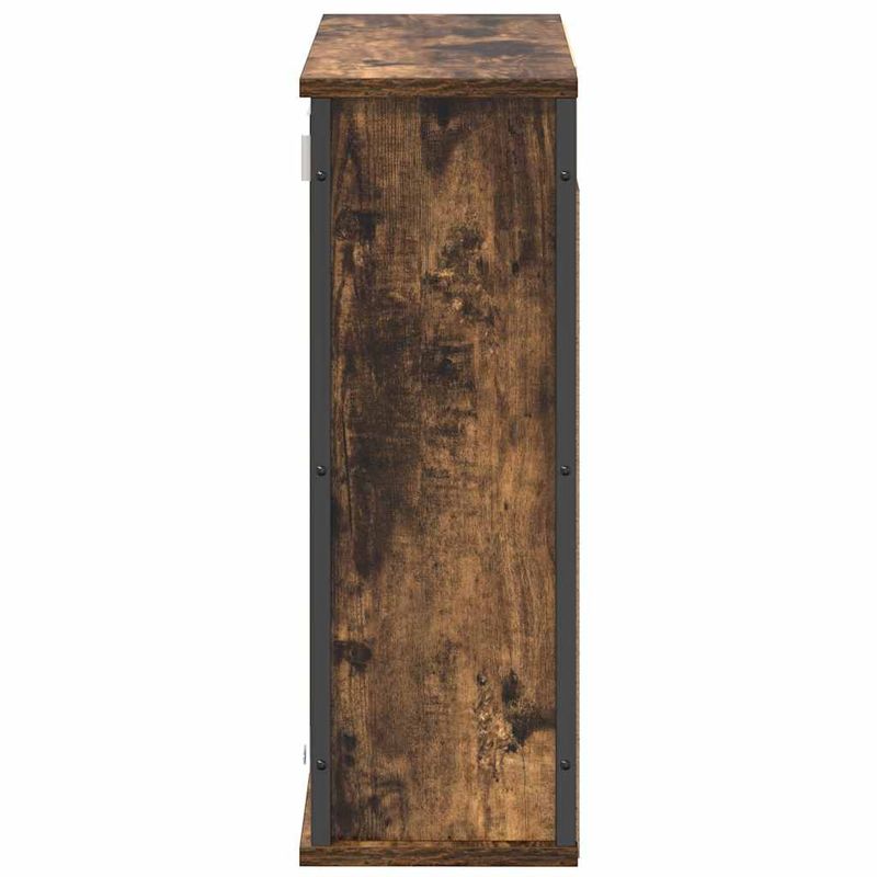 Casa si Gradina - Mobilier - Mobilier baie - Corpuri baie - Dulap de baie cu oglinda stejar afumat 60x21x60 cm - Infinity.ro