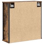 Casa si Gradina - Mobilier - Mobilier baie - Corpuri baie - Dulap de baie cu oglinda stejar afumat 60x21x60 cm - Infinity.ro