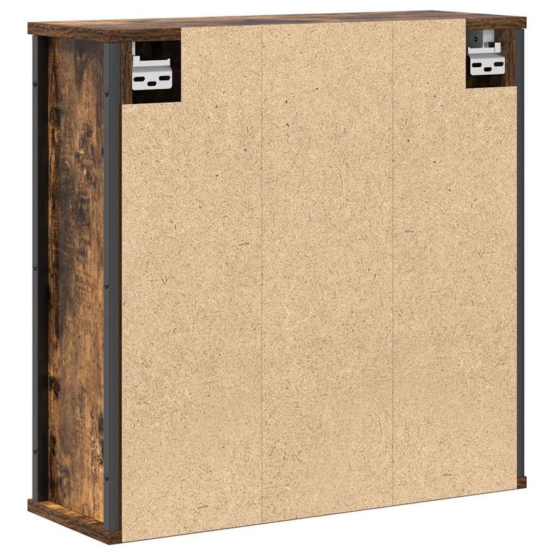Casa si Gradina - Mobilier - Mobilier baie - Corpuri baie - Dulap de baie cu oglinda stejar afumat 60x21x60 cm - Infinity.ro