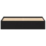 Casa si Gradina - Mobilier - Paturi si accesorii - Paturi - Cadru pat fara saltea, stejar negru, 200x200 cm, lemn prelucrat - Infinity.ro