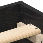 Casa si Gradina - Mobilier - Paturi si accesorii - Paturi - Cadru pat fara saltea, stejar negru, 200x200 cm, lemn prelucrat - Infinity.ro