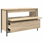 Casa si Gradina - Mobilier - Mobilier baie - Corpuri baie - Dulap pentru baie cu sertare Stejar Sonoma 90x34,5x60 cm - Infinity.ro