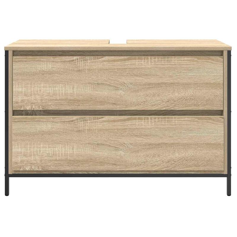 Casa si Gradina - Mobilier - Mobilier baie - Corpuri baie - Dulap pentru baie cu sertare Stejar Sonoma 90x34,5x60 cm - Infinity.ro
