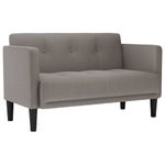 Casa si Gradina - Mobilier - Canapele si coltare - Canapele - Canapea loveseat, taupe, 111 cm, textil - Infinity.ro