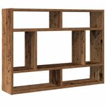Casa si Gradina - Mobilier - Biblioteci si rafturi - Rafturi - Raft de perete, lemn vechi, 75x16x55 cm, lemn prelucrat - Infinity.ro
