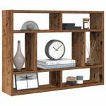 Casa si Gradina - Mobilier - Biblioteci si rafturi - Rafturi - Raft de perete, lemn vechi, 75x16x55 cm, lemn prelucrat - Infinity.ro