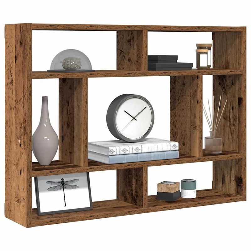 Casa si Gradina - Mobilier - Biblioteci si rafturi - Rafturi - Raft de perete, lemn vechi, 75x16x55 cm, lemn prelucrat - Infinity.ro