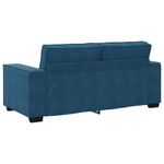 Casa si Gradina - Mobilier - Canapele si coltare - Canapele - Canapea cu 2 locuri, albastru, 140 cm, catifea - Infinity.ro