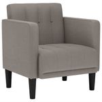 Casa si Gradina - Mobilier - Scaune si fotolii - Fotolii - Fotoliu cu cotiere, gri taupe, 53 cm, textil - Infinity.ro