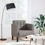 Casa si Gradina - Mobilier - Scaune si fotolii - Fotolii - Fotoliu cu cotiere, gri taupe, 53 cm, textil - Infinity.ro
