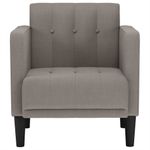 Casa si Gradina - Mobilier - Scaune si fotolii - Fotolii - Fotoliu cu cotiere, gri taupe, 53 cm, textil - Infinity.ro