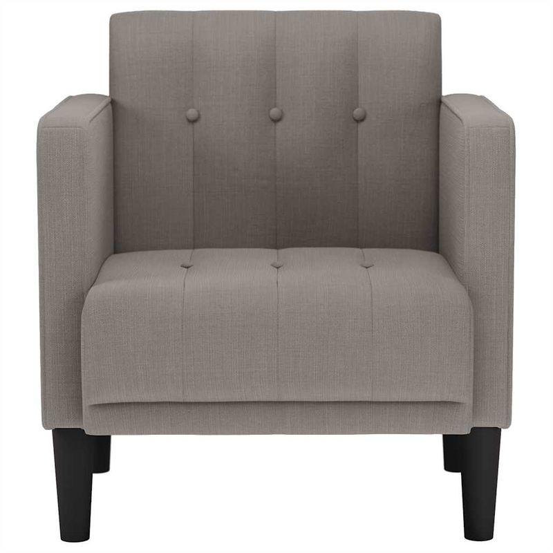Casa si Gradina - Mobilier - Scaune si fotolii - Fotolii - Fotoliu cu cotiere, gri taupe, 53 cm, textil - Infinity.ro