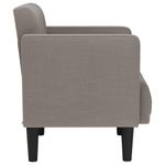 Casa si Gradina - Mobilier - Scaune si fotolii - Fotolii - Fotoliu cu cotiere, gri taupe, 53 cm, textil - Infinity.ro