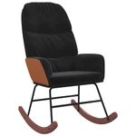 Casa si Gradina - Gradina si terasa - Balansoare si hamace - Balansoare - Scaun balansoar, negru, catifea - Infinity.ro