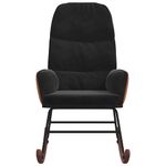 Casa si Gradina - Gradina si terasa - Balansoare si hamace - Balansoare - Scaun balansoar, negru, catifea - Infinity.ro