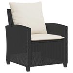 Casa si Gradina - Gradina si terasa - Mobilier exterior - Seturi mobila gradina - Set mobilier de gradina cu perne, 6 piese, negru, poliratan - Infinity.ro