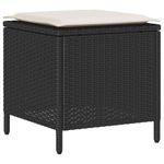 Casa si Gradina - Gradina si terasa - Mobilier exterior - Seturi mobila gradina - Set mobilier de gradina cu perne, 6 piese, negru, poliratan - Infinity.ro