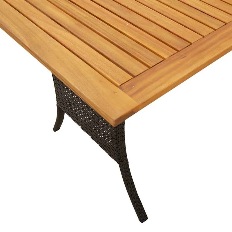 Casa si Gradina - Gradina si terasa - Mobilier exterior - Seturi mobila gradina - Set mobilier de gradina cu perne, 6 piese, negru, poliratan - Infinity.ro