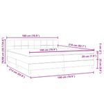 Casa si Gradina - Mobilier - Paturi si accesorii - Paturi - Pat box spring cu saltea, roz, 180x210 cm, catifea - Infinity.ro