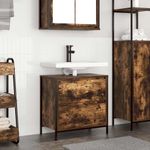 Casa si Gradina - Mobilier - Mobilier baie - Corpuri baie - Dulap pentru baie cu sertare stejar afumat 60x34,5x60 cm - Infinity.ro