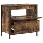 Casa si Gradina - Mobilier - Mobilier baie - Corpuri baie - Dulap pentru baie cu sertare stejar afumat 60x34,5x60 cm - Infinity.ro